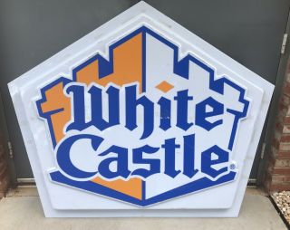 White Castle Hamburgers Sliders Rare Sign Bar Game Room Huge Harold & Kumar