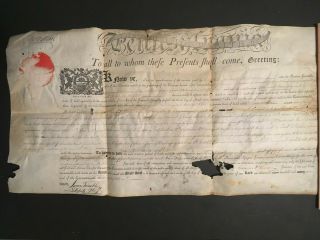 1804 Thomas McKean,  DOI signer,  Timothy Matlack,  land grant document signed 2