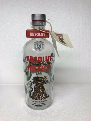 Absolut Vodka Mexico Empty Bottle Limited Edition.  Empty