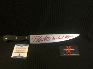 Nick Castle Auto Signed Real Knife Halloween Michael Myers Beckett Authentic
