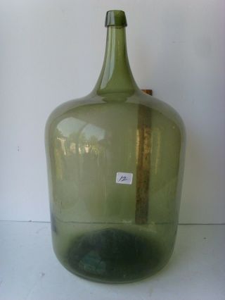 Antique Open Pontil Bright Yellow Green Demi - John Bottle 17½” 1800 - 1850 45/12