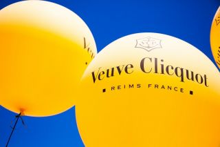 Authentic Veuve Clicquot Vcp Signature Yellow Balloons Decoration Awesome Rare