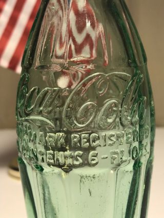 PAT ' D DEC.  25,  1923 Coca - Cola Hobbleskirt Coke Bottle HUTCHINSON KANS Kansas 6