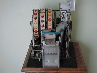 Antique Jennings 1940 ' s mechanical Slot Machine Mechanism 5 cent W/Jackpot 2