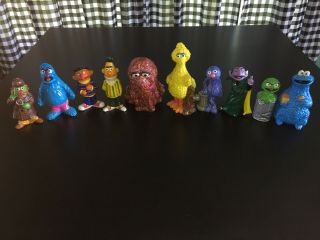 1976 Vintage Gorham Complete Set Collectible Sesame Street Figurines