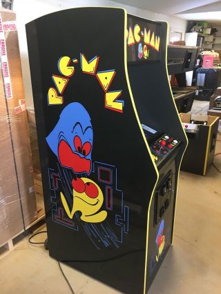 Restored Black Pacman Arcade Machine,  Upgraded To Play 412 Games