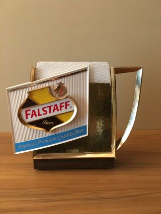 Rare Vintage Falstaff Brewing Light Bubbler Beer Sign