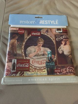 Vintage Coca Cola Wallpaper Border 6.  7 " X 15 