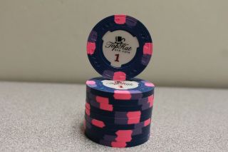 10 Classic Wthc Top Hat And Cane Paulson $1 Poker Chip - Very Hard To Get