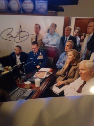 Barack Obama Signed Autographed Photo War Room President