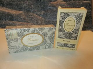 Vintage Femme Rochas Perfume 2 Pure Parfum Flacon - Sac 5 Ml 0.  17 Fl.  Oz.  Each
