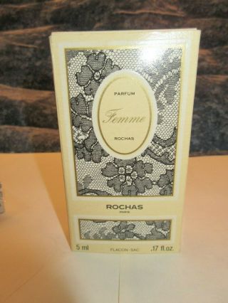 Vintage Femme Rochas Perfume 2 Pure Parfum Flacon - Sac 5 ml 0.  17 Fl.  Oz.  each 5
