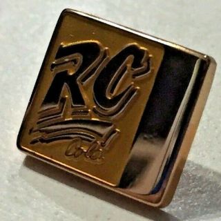 Rc Cola - Royal Crown Cola Soda - 1990’s 10k Gold Tie Tack / Pin -