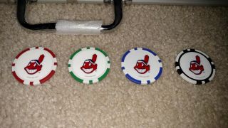 Cleveland Indians Clay Poker Chip Set Chief Wahoo 2