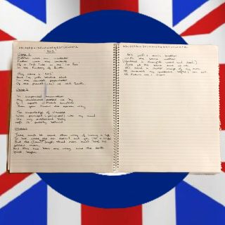 The Who / John Entwistle’s Handwritten 17 Songs Lyric Notebook with 11