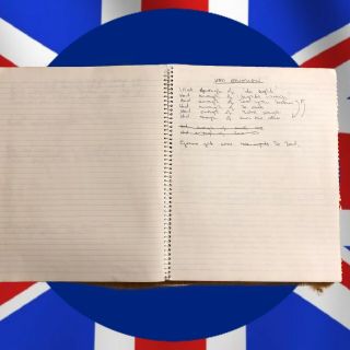 The Who / John Entwistle’s Handwritten 17 Songs Lyric Notebook with 4