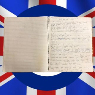 The Who / John Entwistle’s Handwritten 17 Songs Lyric Notebook with 5