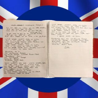 The Who / John Entwistle’s Handwritten 17 Songs Lyric Notebook with 8
