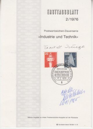 Traudl Junge & Gerda Christian - Signed Fdc - Adolf Hitler 