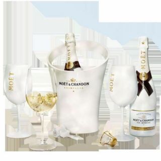 Moet Chandon Ice Imperial Glasses White Acrylic Champagne Glasses Set x 8 6