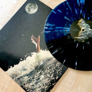 Bearings Blue In The Dark Vinyl Lp Record Black/blue Splatter
