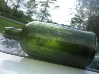 Vichy Water Hanbury Smith NY Green Full Pint w/ Bubble Explosion Crude 8