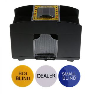 Automatic Playing Card Poker Card Shuffler Toy Gifts for 1 - 4 Decks,  Dealer 1 2