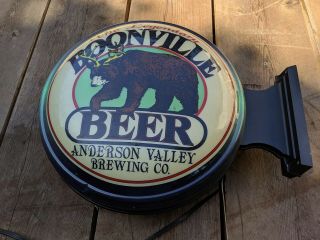Boonville Beer Light Up Illuminated Sign Double Sided Lamp Anderson Valley
