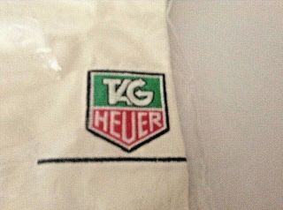 Tag Heuer Exclusive Cotton Tee Shirt White/embrodied Logo In Package