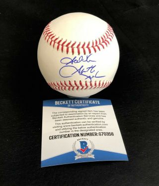 Garth Brooks Signed Official Mlb Baseball Authentic Autograph Beckett 2