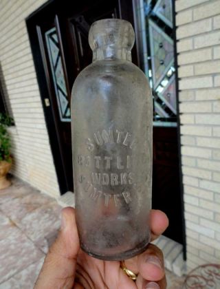 Sumter Bottling Slug Hutchinson Soda Bottle Sumter,  Sumter,  Sc 1800 