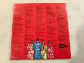 THE BEATLES SGT PEPPERS LONELY HEARTS CLUB BAND CAPITOL WITH CUTOUTS 4