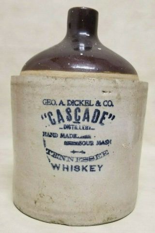 1800s George Dickel Whiskey Jug Cascade Distillery Tullahoma Tennessee