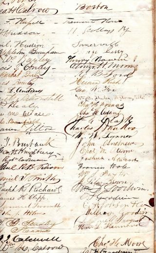 1856,  Elias Howe,  Gov.  Gardner,  Alexander Rice and THOUSANDS more signed Postal 10