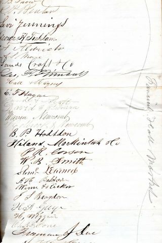 1856,  Elias Howe,  Gov.  Gardner,  Alexander Rice and THOUSANDS more signed Postal 6