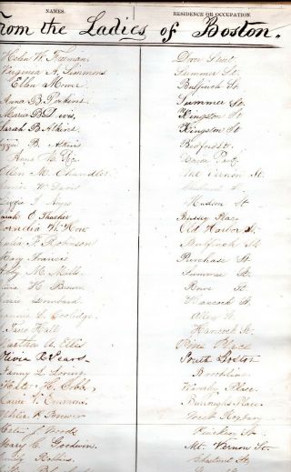 1856,  Elias Howe,  Gov.  Gardner,  Alexander Rice and THOUSANDS more signed Postal 9