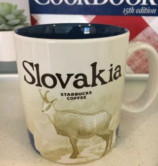 Starbucks City Mug 16 Oz Slovakia Series 2016 - 2017 Pre Owned