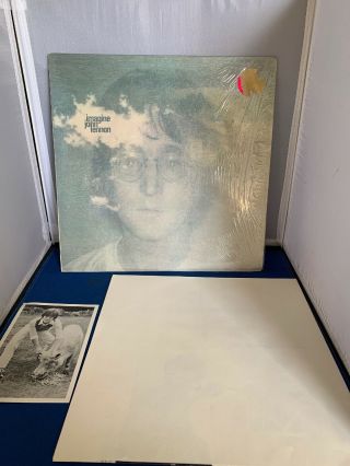 John Lennon Imagine Lp With Poster,  Postcard,  Liner And Vinyl Record Sw - 3379.
