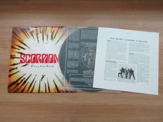 Scorpions - Face The Heat Rare 1993 Korea Orig Vinyl Lp Insert No Barcode