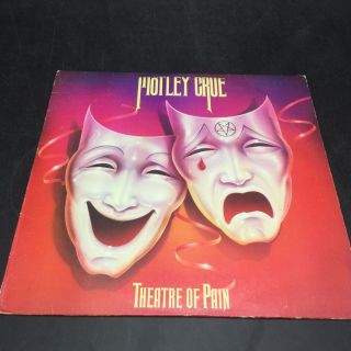 Motley Crue Lp Vinyl Record - Theatre Of Pain 1985 Elektra/asylum Records