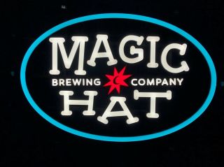 Magic Hat Logo Led Sign,  26” Wide And 17” Tall