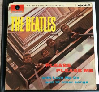 The Beatles Uk First Pressing Please Please Me Gold & Black Label,  Dick James