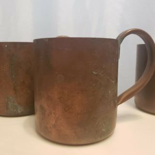 (4) VINTAGE Moscow Mule Mug - 100 Copper From the 1940 ' s Cock ' n Bull Product 2