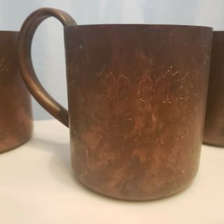 (4) VINTAGE Moscow Mule Mug - 100 Copper From the 1940 ' s Cock ' n Bull Product 6