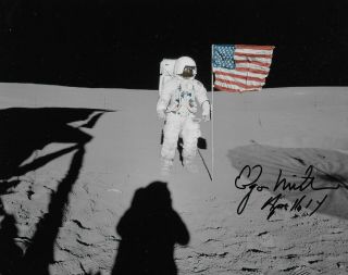 Nasa Astronaut Edgar Mitchell Autograph Apollo 14