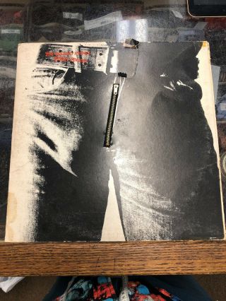 The Rolling Stones Sticky Fingers Zipper Vinyl Lp Coc 39105 D - 303