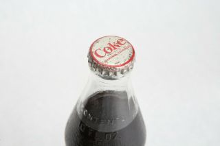 1967 Straight Diamond Embossed Coca Cola 10oz Coke Bottle Soda SB - 0117 3
