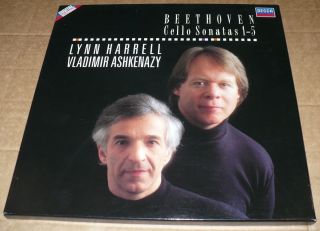 Beethoven 5 Cello Sonatas L Harrell Ashkenazy Decca 417 628 - 1 2lp Box Digital Nm