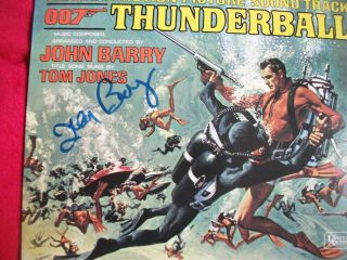 John Barry Signed Thunderball Lp