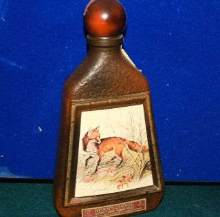 Jim Beam Whiskey Decanter Bottle Lockhart Red Fox